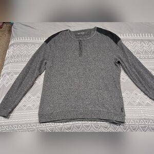 John Varvatos USA Thermal Henley Longsleeve Top Size XL